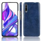 Shockproof Litchi Texture PC + PU Case For Huawei Honor 9X/9X Pro(Blue) - 1