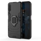 PC + TPU Shockproof Protective Case with Magnetic Ring Holder for Huawei Honor 9X / 9X Pro(Black) - 1