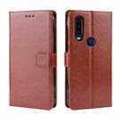 Retro Crazy Horse Texture Horizontal Flip Leather Case for Motorola One Action , with Holder & Card Slots & Photo Frame(Brown) - 1