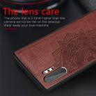 Embossed Mandala Pattern Magnetic PC + TPU + Fabric Shockproof Case for Galaxy Note10+, with Lanyard(Brown) - 7