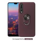 360 Rotary Multifunctional Stent PC+TPU Case for Huawei P20 Pro,with Magnetic Invisible Holder(Jujube Red) - 1