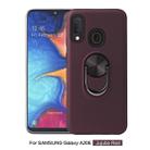 360 Rotary Multifunctional Stent PC+TPU Case for Samsung Galaxy A20 / A30,with Magnetic Invisible Holder(Jujube Red) - 1