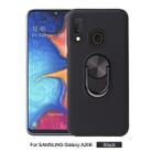 360 Rotary Multifunctional Stent PC+TPU Case for Galaxy A20e ,with Magnetic Invisible Holder(Black) - 1