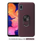 360 Rotary Multifunctional Stent PC+TPU Case for Samsung Galaxy A10e ,with Magnetic Invisible Holder(Jujube Red) - 1