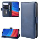 Wallet Stand Leather Cell Phone Case for OPPO AX5s / A5s，with Wallet & Holder & Card Slots(Dark Blue) - 1