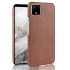 Shockproof Crocodile Texture PC + PU Case For Google Pixel 4(Brown) - 1