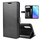 R64 Texture Single Fold Horizontal Flip Leather Case for VIVO Y7s / IQOO Neo, with Holder & Card Slots & Wallet(black) - 1