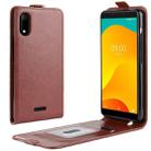 Crazy Horse Vertical Flip Leather Protective Case for Wiko Sunny 4 Plus(Brown) - 1