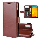 R64 Texture Single Fold Horizontal Flip Leather Case for Wiko Sunny 4 Plus , with Holder & Card Slots & Wallet(Brown) - 1