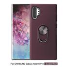 360 Rotary Multifunctional Stent PC+TPU Case for Galaxy Note10+, with Magnetic Invisible Holder(Jujube Red) - 1