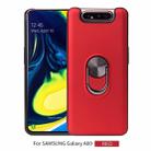 360 Rotary Multifunctional Stent PC+TPU Case for Galaxy A80, with Magnetic Invisible Holder(Red) - 1