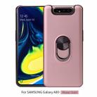 360 Rotary Multifunctional Stent PC+TPU Case for Galaxy A80, with Magnetic Invisible Holder(Rose Gold) - 1