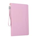 Business Style Horizontal Flip Leather Case for  Huawei MediaPad M6 8.4, Can Be Disassembled and Separated for Use, with Wallet & Card Slot & Holder & Lanyard(Pink) - 1