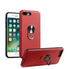 360 Rotary Multifunctional Stent PC+TPU Case for iPhone 7 Plus / 8 Plus ,with Magnetic Invisible Holder(Red) - 1