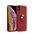 360 Rotary Multifunctional Stent PC+TPU Case for iPhone X / XS,with Magnetic Invisible Holder(Red) - 1