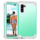 PC+ Silicone Three-piece Anti-drop Protection Case for Galaxy Note10(Green) - 1