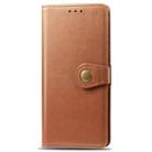 Retro Solid Color Leather Buckle Mobile Phone Protection Leather Case with Lanyard & Photo Frame & Card Slot & Wallet & Bracket Function for Huawei P Smart Z(Brown) - 2