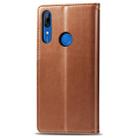 Retro Solid Color Leather Buckle Mobile Phone Protection Leather Case with Lanyard & Photo Frame & Card Slot & Wallet & Bracket Function for Huawei P Smart Z(Brown) - 6