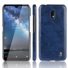 Shockproof Litchi Texture PC + PU Case For Nokia 2.2(Blue) - 1