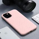 For iPhone 11 Starry Series Shockproof Straw Material + TPU Protective Case (Pink) - 1