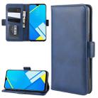 Dual-side Magnetic Buckle Horizontal Flip Leather Case for OPPO A1K / Realme C2, with Holder & Card Slots & Wallet & Photo Frame(Dark Blue) - 1