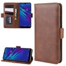 Wallet Stand Leather Cell Phone Case for Huawei Y6 2019，with Wallet & Holder & Card Slots(Brown) - 1