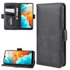 Wallet Stand Leather Cell Phone Case for Huawei Y6 Pro 2019，with Wallet & Holder & Card Slots(Black) - 1