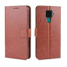 Retro Crazy Horse Texture Horizontal Flip Leather Case for Huawei Nova 5i Pro/Mate 30 Lite , with Holder & Card Slots & Photo Frame(Brown) - 1