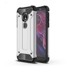 Magic Armor TPU + PC Combination Case for MOTO E5(Silver) - 1