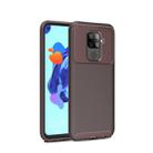 Carbon Fiber Texture Shockproof TPU Case for Huawei Nova 5i Pro(Brown) - 1