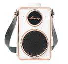 CM-3 Retro Super Bass Mini Portable Speaker Usb Handfree Small Music Speaker Mp3 Player With Microphone(White) - 1