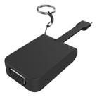 Portable Keychain USB-C USB 3.1 Type C Male to VGA Female 2K 1080P Display Monitor Adapter Convertor Cable for Macbook - 1