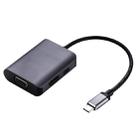 USB C Type C 3.1 TO HDMI 4K 30Hz VGA 1080P 60Hz Splitter Adapter With Type C PD Charging,For Laptop Macbook - 1