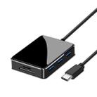 USB C to HDMI/VGA/USB 3.0 Hub Adapter, GOXMGO 7 in 1 USB C Hub Adapter with 3 USB 3.0 Port, SD TF Card Reader for 2016 2017 MacBook Pro, Type-C Devices - 1