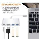 USB-C to HDMI Adapter, USB 3.1 Type C to HDMI 4K Multiport AV Converter with 2 USB 3.0 Port and USB C Charging Port for Chromebook Pixel/MacBook/ Dell XPS13/ Samsung Galaxy s8/s8 Plus - 3