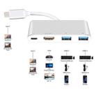 USB-C to HDMI Adapter, USB 3.1 Type C to HDMI 4K Multiport AV Converter with 2 USB 3.0 Port and USB C Charging Port for Chromebook Pixel/MacBook/ Dell XPS13/ Samsung Galaxy s8/s8 Plus - 6