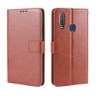 Retro Crazy Horse Texture Horizontal Flip Leather Case for Vivo Y17 / Y15 / Y3, with Holder & Card Slots & Photo Frame(Brown) - 1