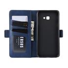 Dual-side Magnetic Buckle Horizontal Flip Leather Case for Galaxy J4+ / J4 Core, with Holder & Card Slots & Wallet & Photo Frame(Dark Blue) - 8