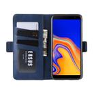 Dual-side Magnetic Buckle Horizontal Flip Leather Case for Galaxy J4+ / J4 Core, with Holder & Card Slots & Wallet & Photo Frame(Dark Blue) - 9