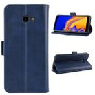 Dual-side Magnetic Buckle Horizontal Flip Leather Case for Galaxy J4+ / J4 Core, with Holder & Card Slots & Wallet & Photo Frame(Dark Blue) - 11