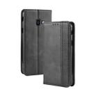 Magnetic Buckle Retro Crazy Horse Texture Horizontal Flip Leather Case for Galaxy Xcover 4s / Xcover 4  , with Holder & Card Slots & Photo Frame(Black) - 1