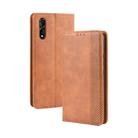 Magnetic Buckle Retro Crazy Horse Texture Horizontal Flip Leather Case for vivo iQOO Neo/S1/Y7S/Z5,with Holder & Card Slots & Photo Frame(Brown) - 1