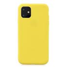 Frosted Solid Color TPU Protective Case for iPhone 11(Yellow) - 1