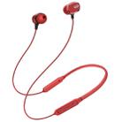 DM-22 Magnetic Bluetooth Earphone DM-22 Neckband Sport headset with Mic Wireless Handsfree Earphoness(Red) - 1