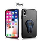Non-slip Y-shaped TPU Mobile Phone Case with Rotating Car Bracket for iPhone XS Max(Blue) - 1