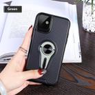  Non-slip Y-shaped TPU Mobile Phone Case with Rotating Car Bracket for iPhone 11(Green) - 1