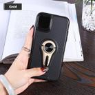    Non-slip Y-shaped TPU Mobile Phone Case with Rotating Car Bracket for iPhone 11 Pro Max(Gold) - 1