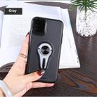    Non-slip Y-shaped TPU Mobile Phone Case with Rotating Car Bracket for iPhone 11 Pro Max(Gray) - 1