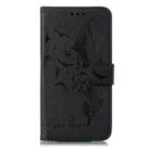 Feather Pattern Litchi Texture Horizontal Flip Leather Case with Wallet & Holder & Card Slots For Galaxy A10s(Black) - 1