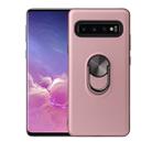 360 Rotary Multifunctional Stent PC+TPU Case for Galaxy S10+ ,with Magnetic Invisible Holder(Rose Gold) - 1